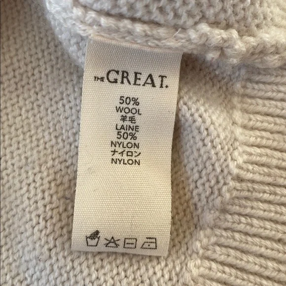 The Great. Varsity striped button down wool cardigan sweater size XS - Picture 6 of 7